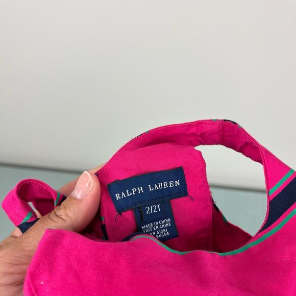 Ralph Lauren Striped Cotton Poplin Dress 2T - Picture 4 of 7